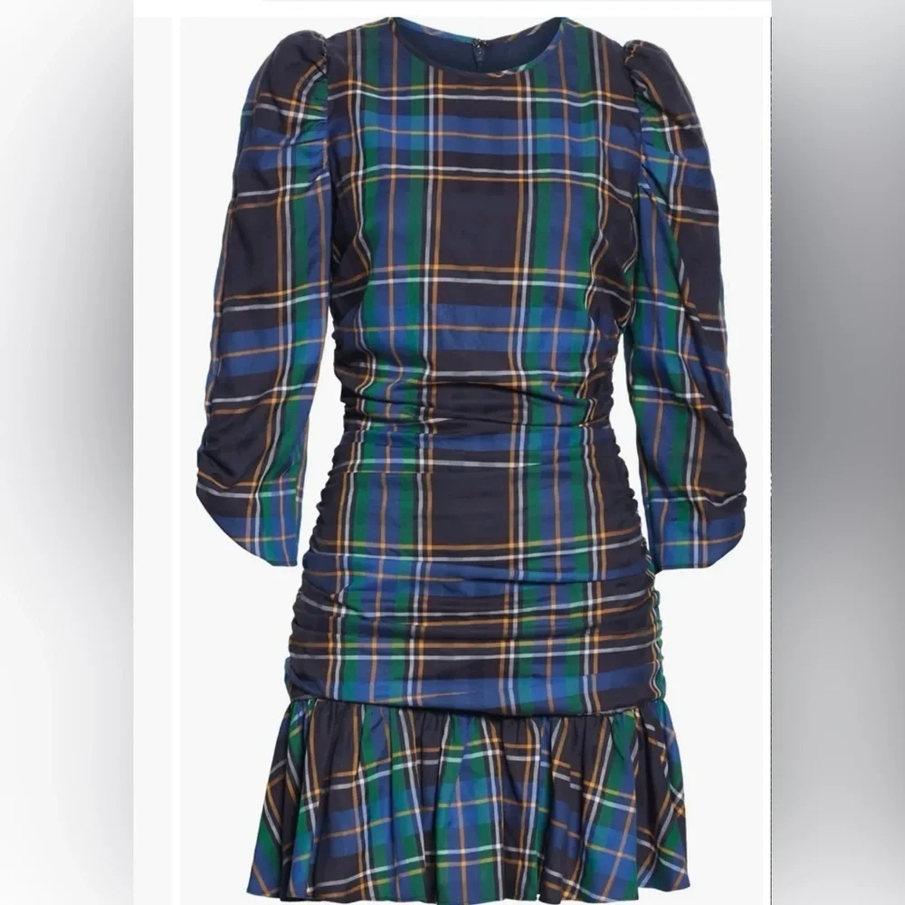 Tanya Taylor Raven Plaid Puff Sleeve Mini
Dress Size 6 - Picture 2 of 9